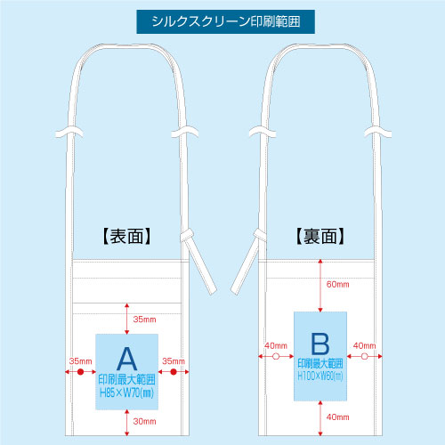 シャンブリック保冷ボトルホルダーサコッシュシルク印刷範囲