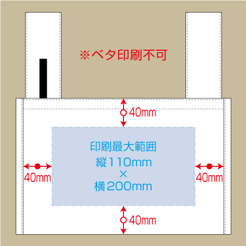 不織布BENTOバッグ004