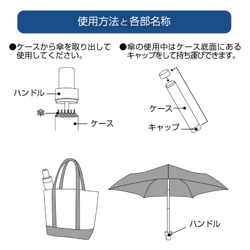 ITSUMOスリムボトル折りたたみ傘003