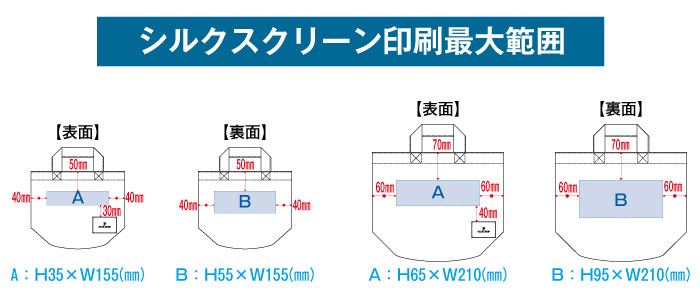 シルク印刷範囲