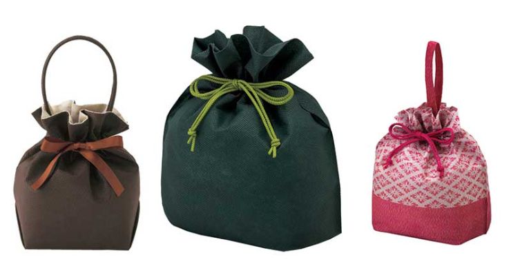 ちょっと変わった不織布巾着袋