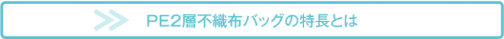 PE2層不織布バッグの特徴とは
