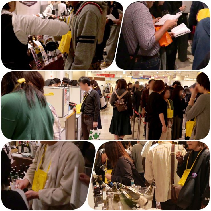 あちらこちらにワイングラスホルダー